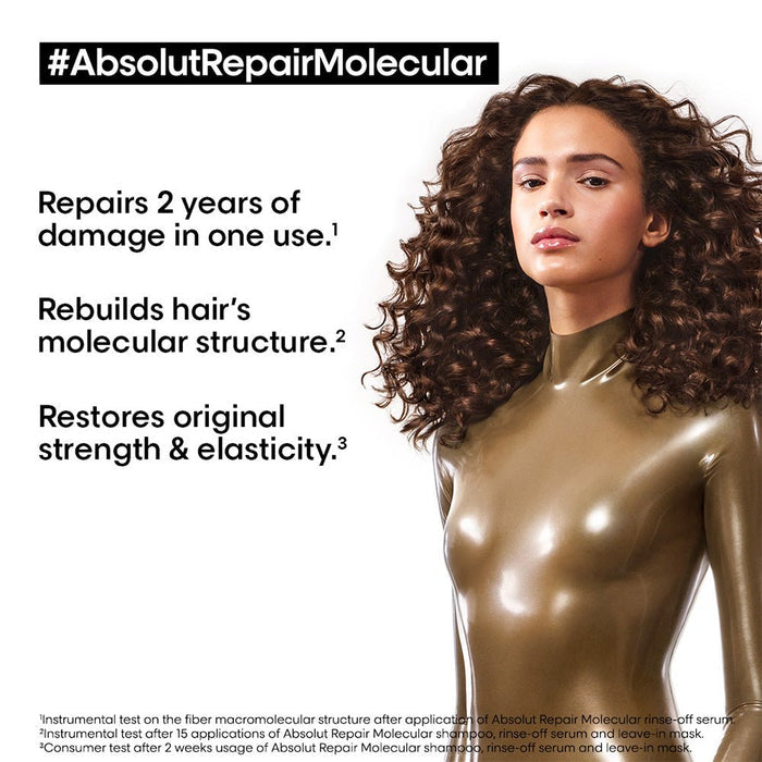 L'Oreal Professionnel Absolut Repair Molecular Sulfate - Free Repairing Shampoo For Damaged Hair, 500ml - Beauty Tribe