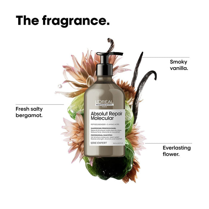 L'Oreal Professionnel Absolut Repair Molecular Sulfate - Free Repairing Shampoo For Damaged Hair, 500ml - Beauty Tribe
