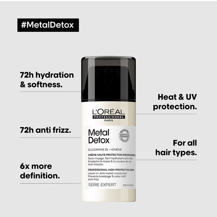L’Oreal Professionnel Metal Detox Leave in Cream 100ml - Beauty Tribe
