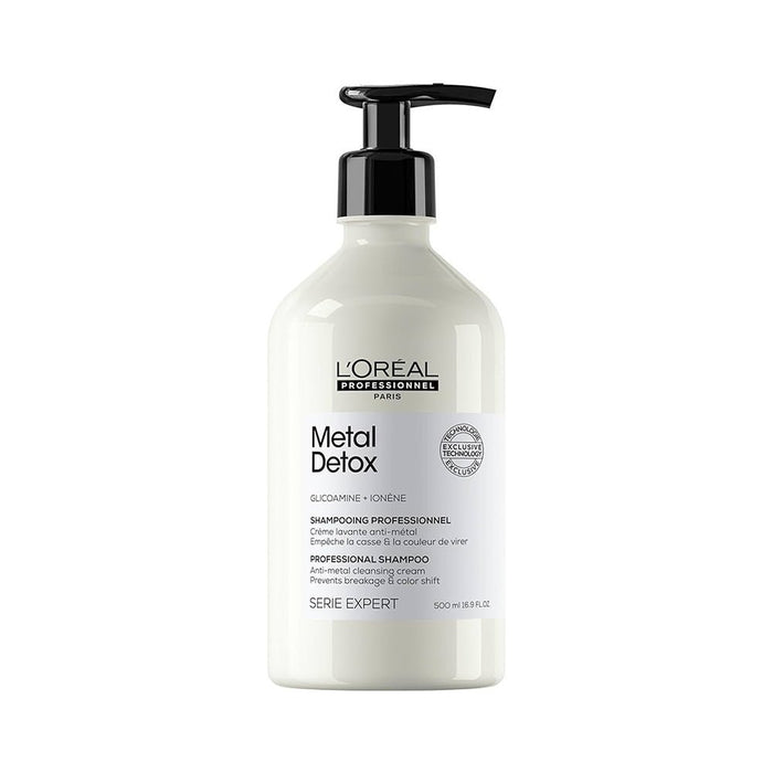L’Oreal Professionnel Metal Detox Sulfate Free Shampoo with Glicoamine & Ionene for Hair Breakage 500 ml - Beauty Tribe