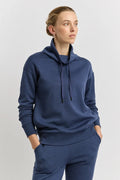 LOUNGE FUNNEL NECK SWEAT | Galaxy - Darling & Domain