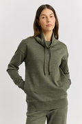LOUNGE FUNNEL NECK SWEAT | Kale - Darling & Domain