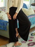 Make A Move Knit Palazzo Pant - Black-view 1