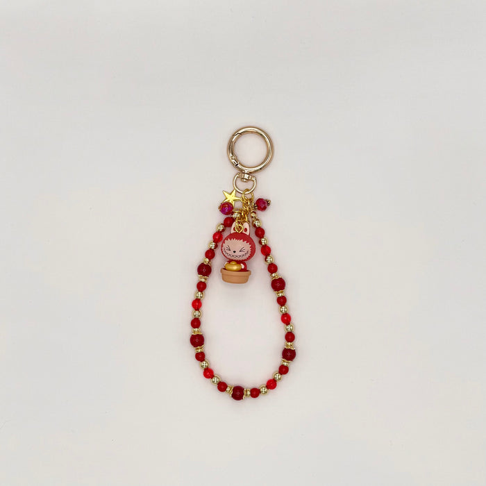 Mama Fufu Pop Bean Beaded Phone Charm Wristlet