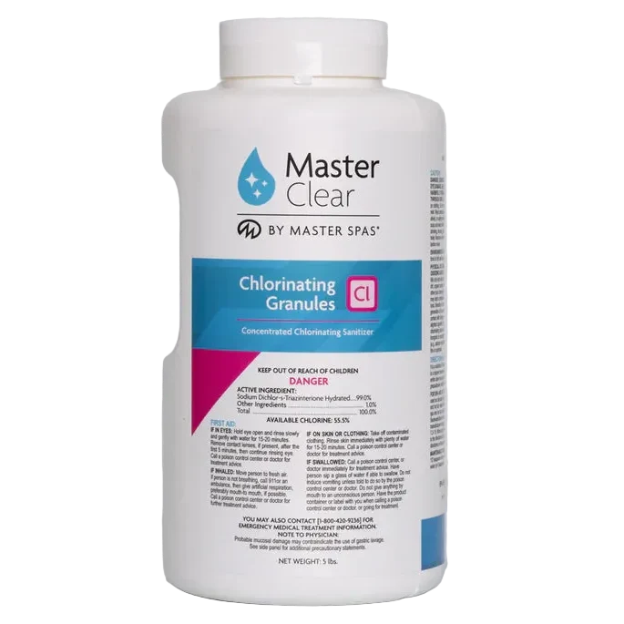 Master_Clear_Chlorinating Granules 5lbs Front
