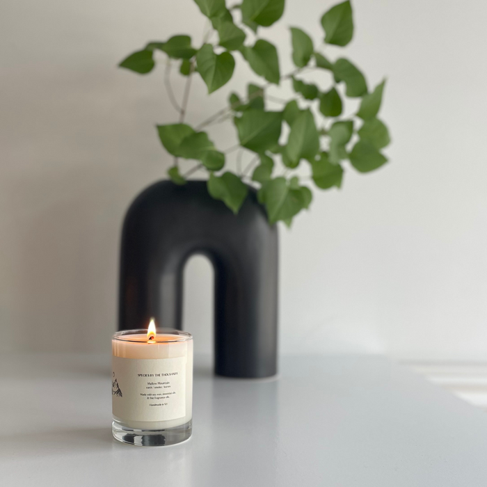 Mellow Mountain - Earth, Smoke, and Leaves Handcrafted Soy Candle