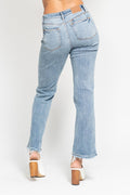 Mid Rise Cell Phone Pocket Dad Jean by Judy Blue