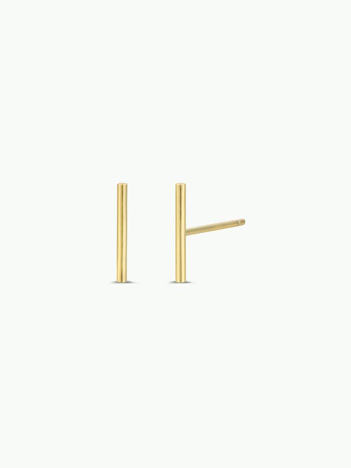 Minimalist - Bar - Gold Earrings
