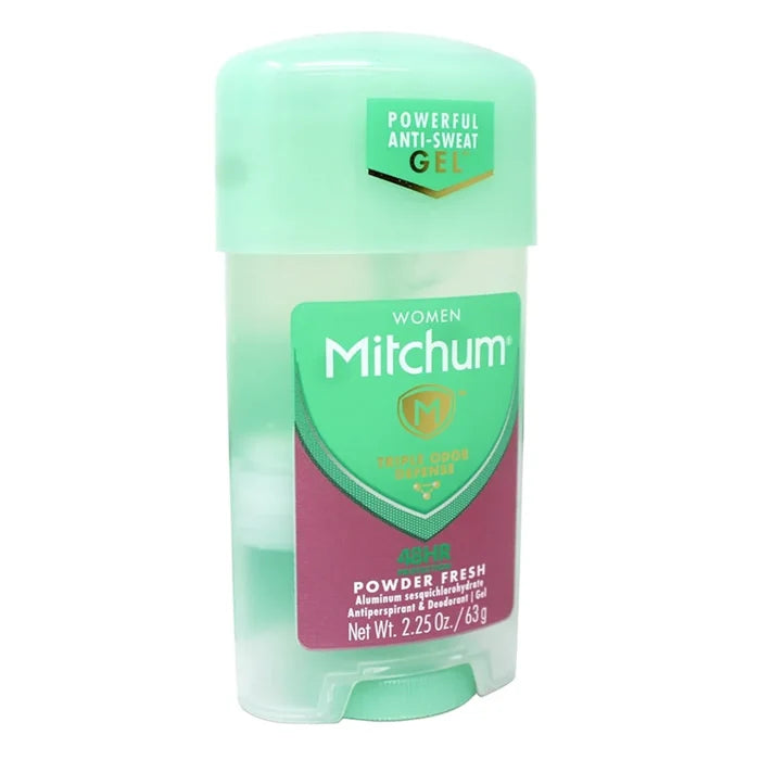 Mitchum Women Gel Antiperspirant Deodorant, Powder Fresh - 2.25 Oz - 24 Pack