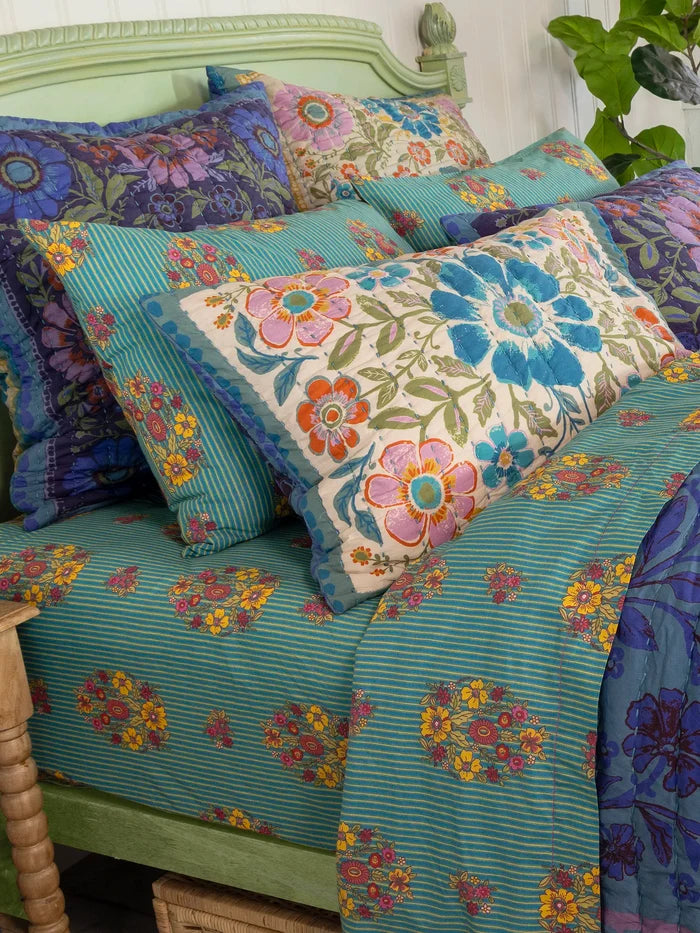 Mix & Match Cotton Flat Sheet - Jaipur Stripe-view 2