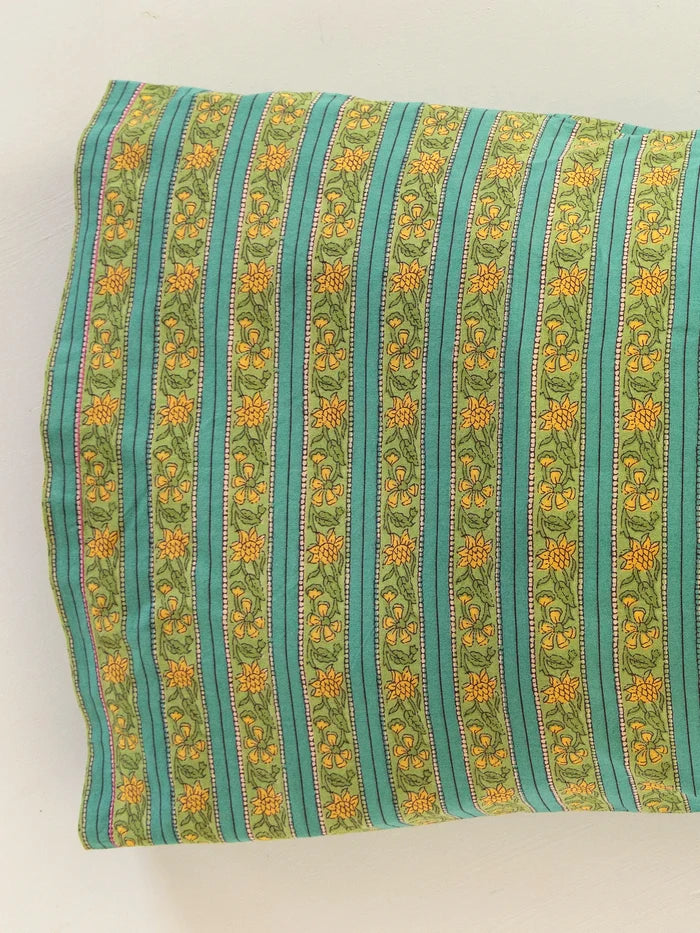 Mix & Match Cotton Pillowcase, Single - Teal Vines-view 3