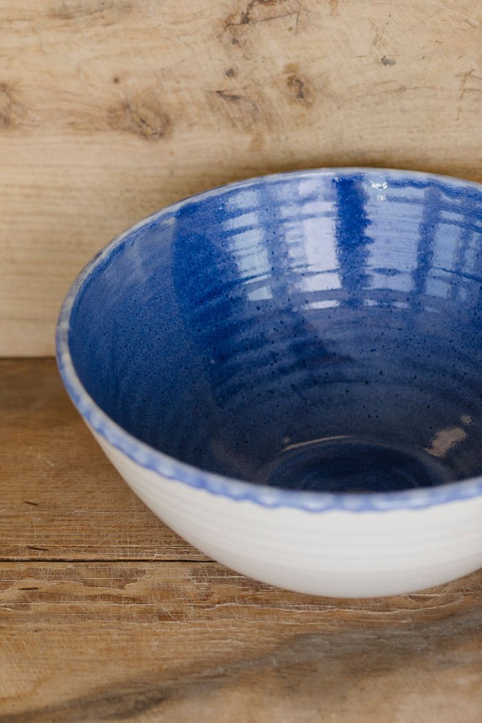 Mixing Bowl, MD White and Blue