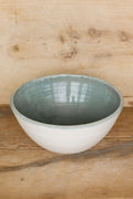 Mixing Bowl, XL White and Sea Green