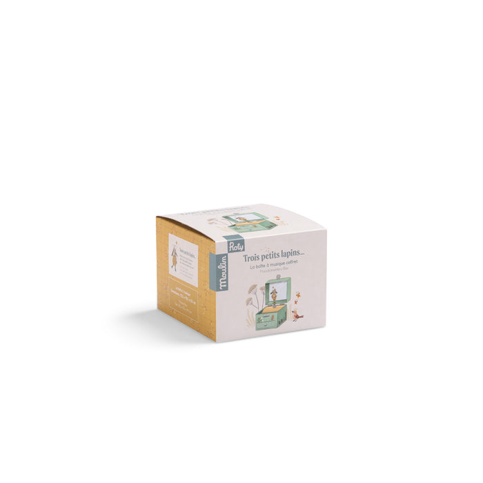 Musical Jewellery Box - Trois Petits Lapins - Packaging
