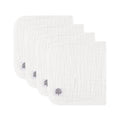 Muslin Burp Cloths (4 Pack) White
