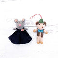 Friendsheep Nana and Billy Mouse Eco Ornaments - Set of 2