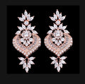 Wedding Jewelry - Art Deco CZ Bridal Earrings - Available in Silver, Rose Gold and Yellow Gold