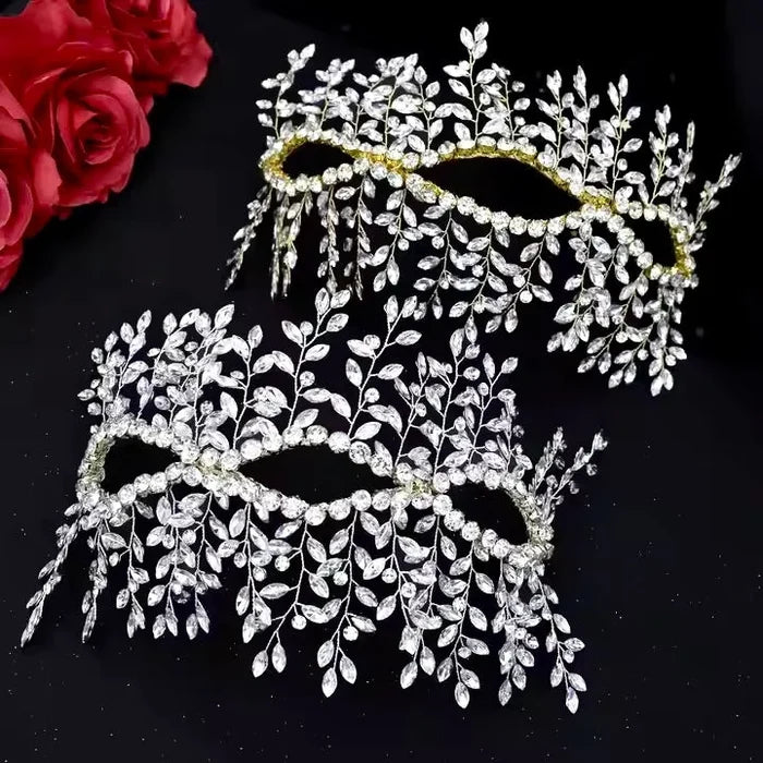 Wedding Hair Accessories - Crystal Bridal Headdress - Available in Silver and Yellow Gold
