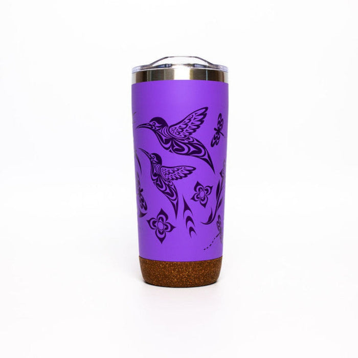 NATIVE NORTHWEST Cork Base Travel Mugs - Hummingbird - 20 oz