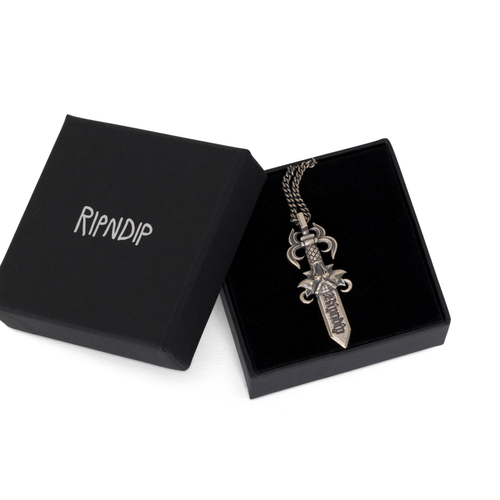 RIPNDIP Nerm Dagger Necklace (Silver)