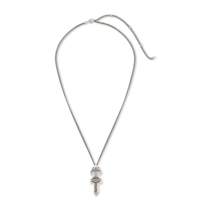 RIPNDIP Nerm Dagger Necklace (Silver)