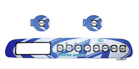 Master Spa   X505270   2001 Legend 3 Pump Overlay Set   Front View