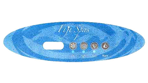 Master Spa   X509044   4 Button Overlay for Fiji/Hawaii Models   Front View