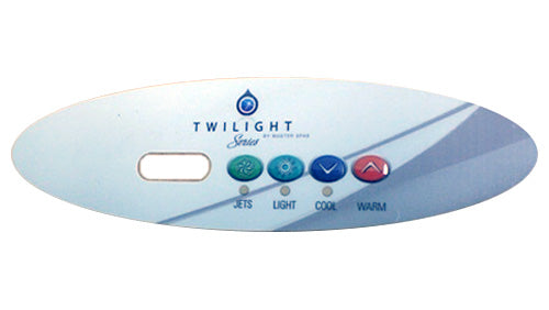 Master Spa   X509056   4 Button Overlay for Twilight Series Corner Spa 2010   Front View