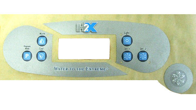 Master Spa   X600069   H2X Overlay Set for MS1600   Front View