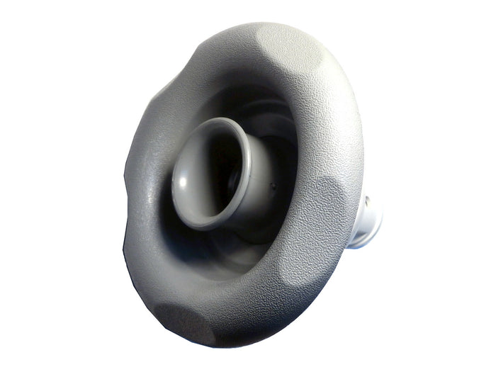 Master Spa   X284365   5 inch Grey Scalloped Whirlpool Jet   X284365   Side View