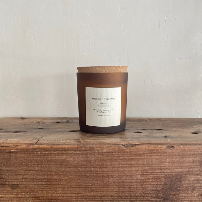 Oakmoss, Mushrooms + Rain Handcrafted Soy Candle