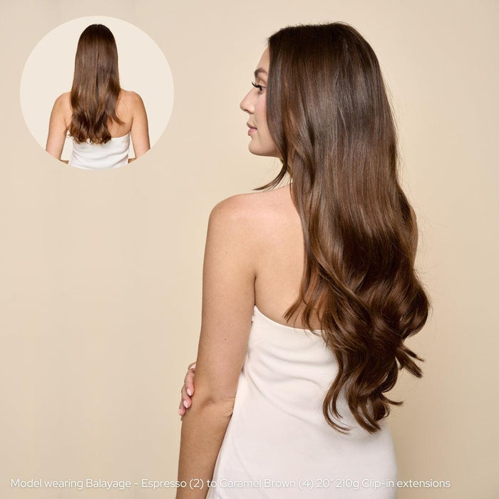 Ombre - Espresso (#1C) to Chestnut Brown (#6C) 20" I-Tip