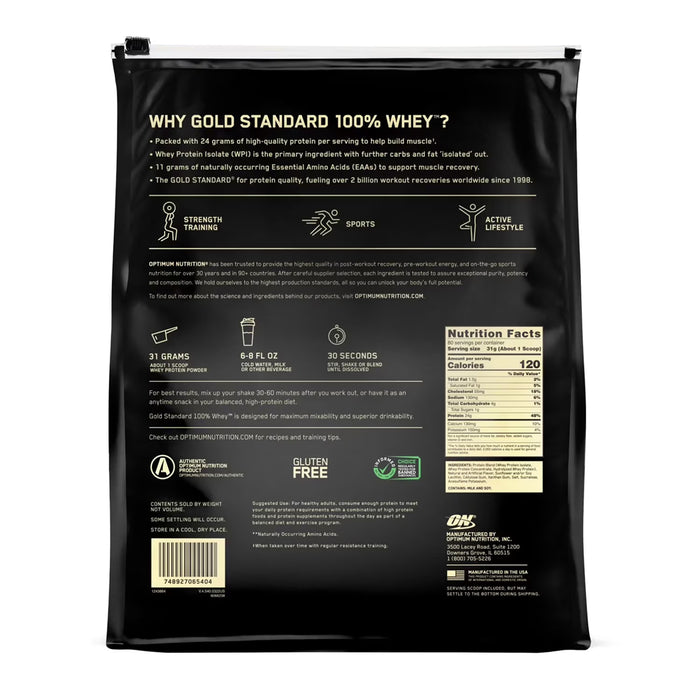 Optimum Nutrition Gold Standard Whey Vanilla Ice Cream ( 80 Servings )- 5.47 lb