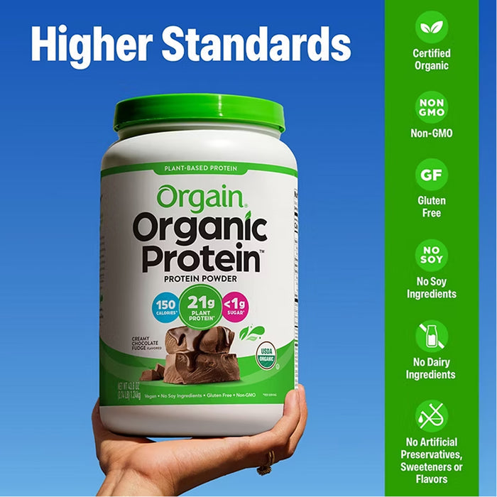 Orgain Vegan Protein Powder Creamy Chocolate - 2.74lb