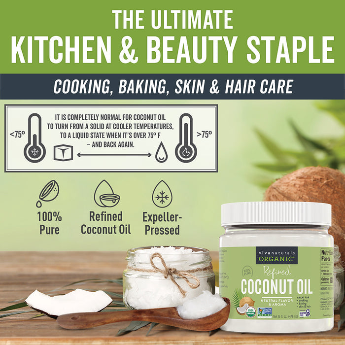 Organic Coconut Oil, Refined