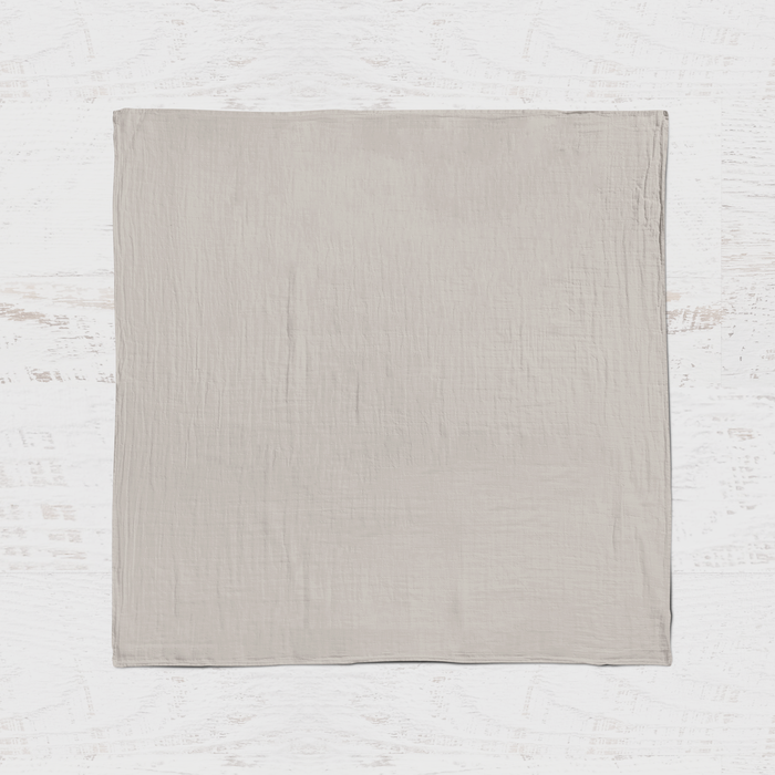 Organic Cotton Muslin Swaddle Blanket - Taupe
