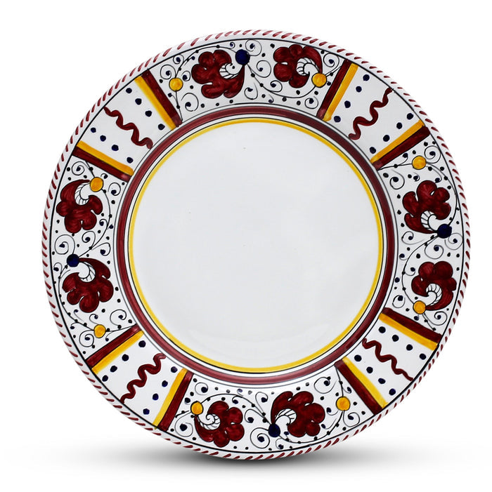 ORVIETO RED ROOSTER: 3 Pieces Place Dinnerware Setting