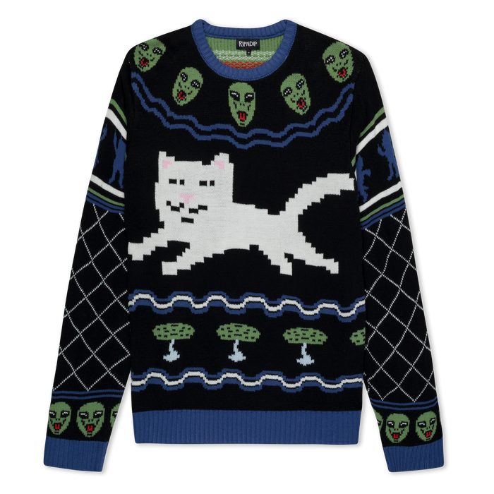RIPNDIP Out Of This World Knit Sweater (Black)