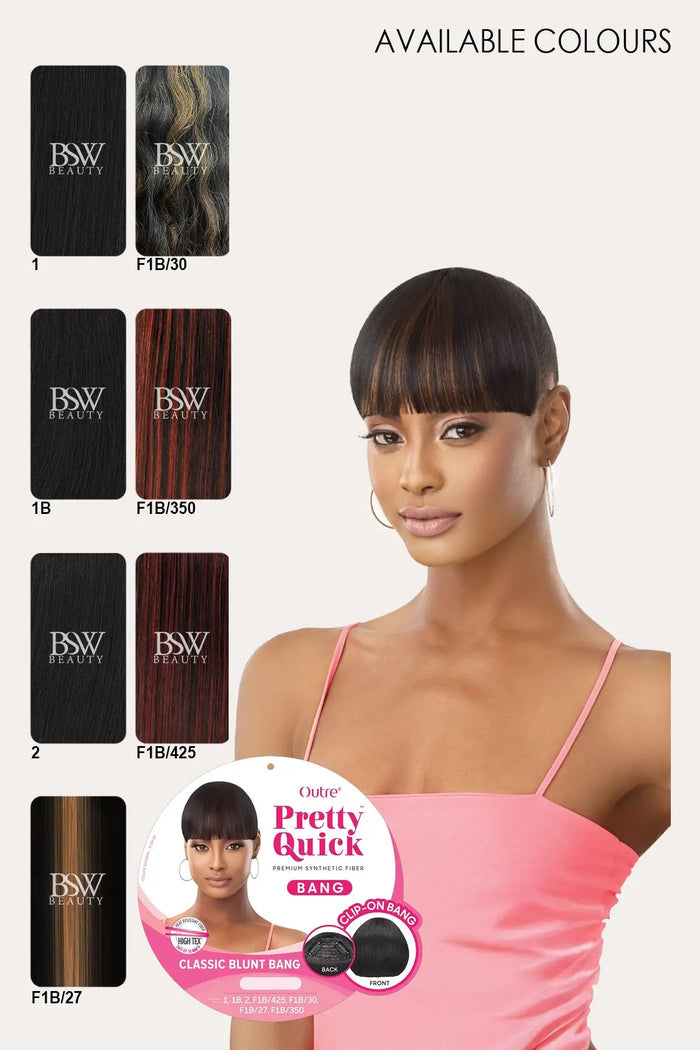 OUTRE PRETTY QUICK BANG - CLASSIC BLUNT BANG - BSW BEAUTY CANADA