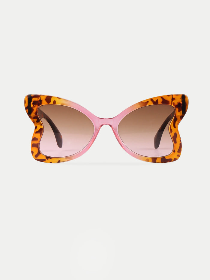 Oversized Butterfly Sunglasses | Tortoiseshell-Image 1