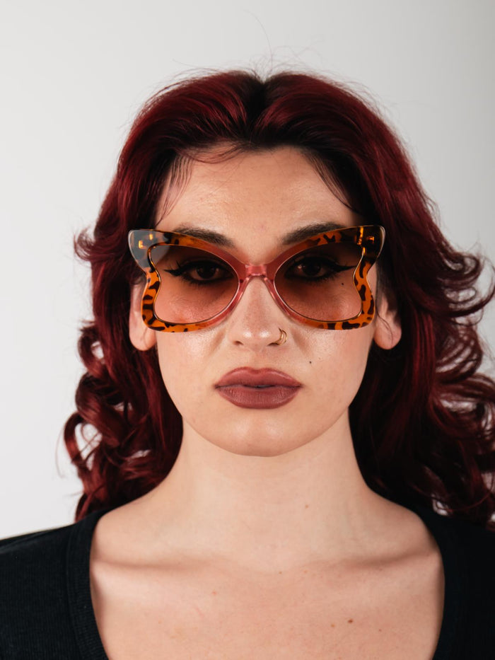 Oversized Butterfly Sunglasses | Tortoiseshell-Image 4