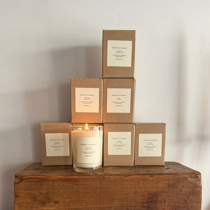 Palo Santo,  Sweetgrass + Sage Handcrafted Soy Candle