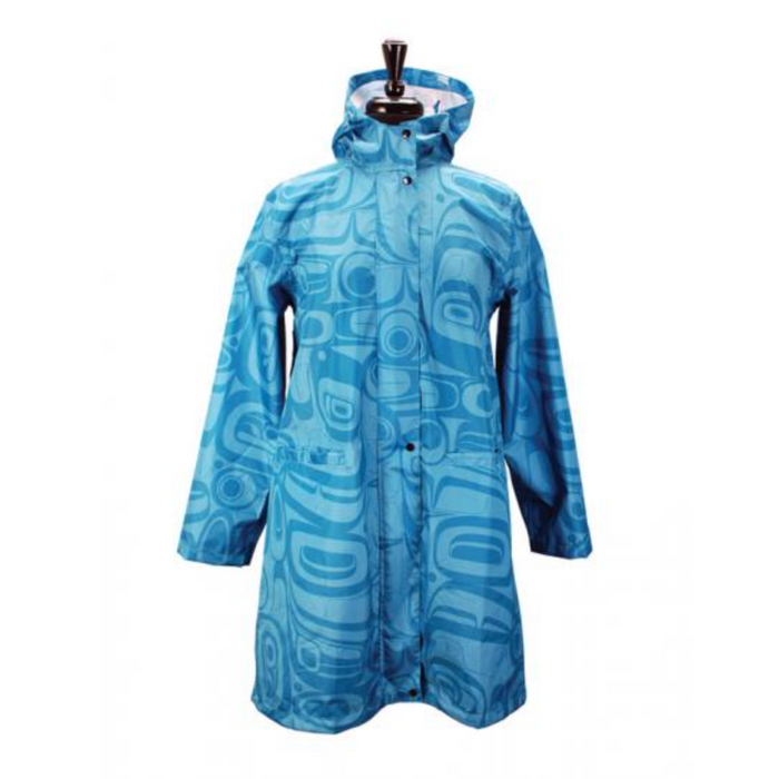 PANABO Rain Coat - Raven Transforming Turquoise