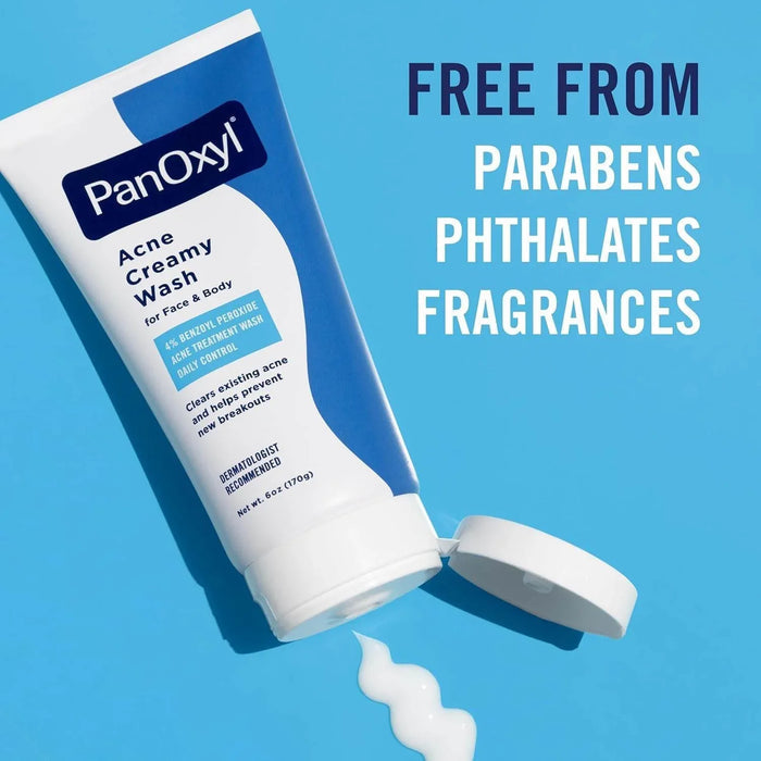 PanOxyl - 4 acne cream wash 4% Benzoyl Peroxide 6 Oz - - Pinky Cosmetics -- United Arab Emirates -- Pinky Cosmetics