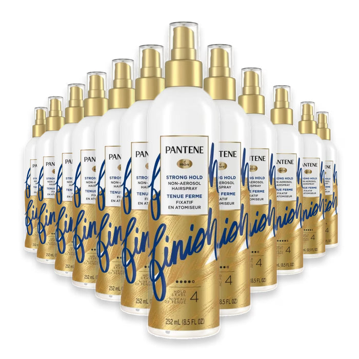 Pantene Pro-V Extra Strong Hold Hair Spray Level 4 Non Aerosol 8.5 oz - 12 Pack