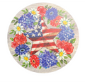 Patriotic Wreath Stepping Stone