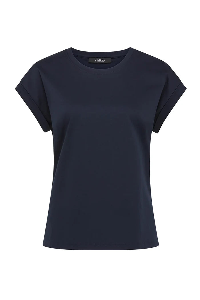 PIMA TEE in Navy by Cable Melbourne