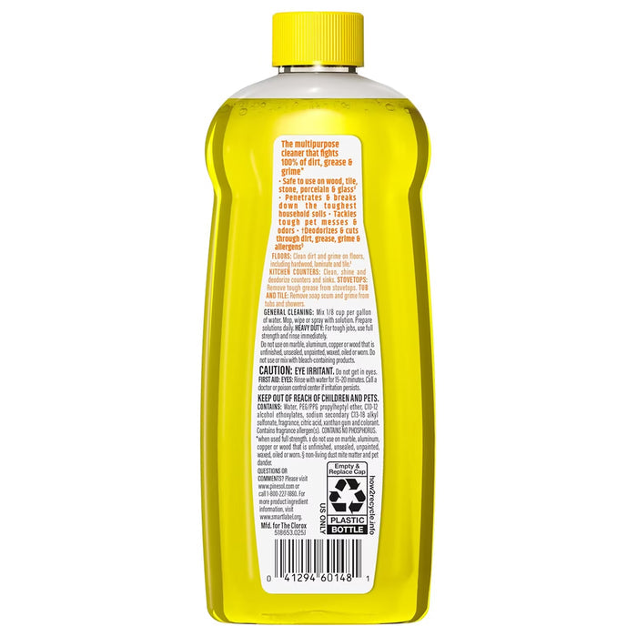 Pine-Sol Lemon Fresh Multi-Surface Cleaner with Citric Acid - 14 oz - 12 Pack
