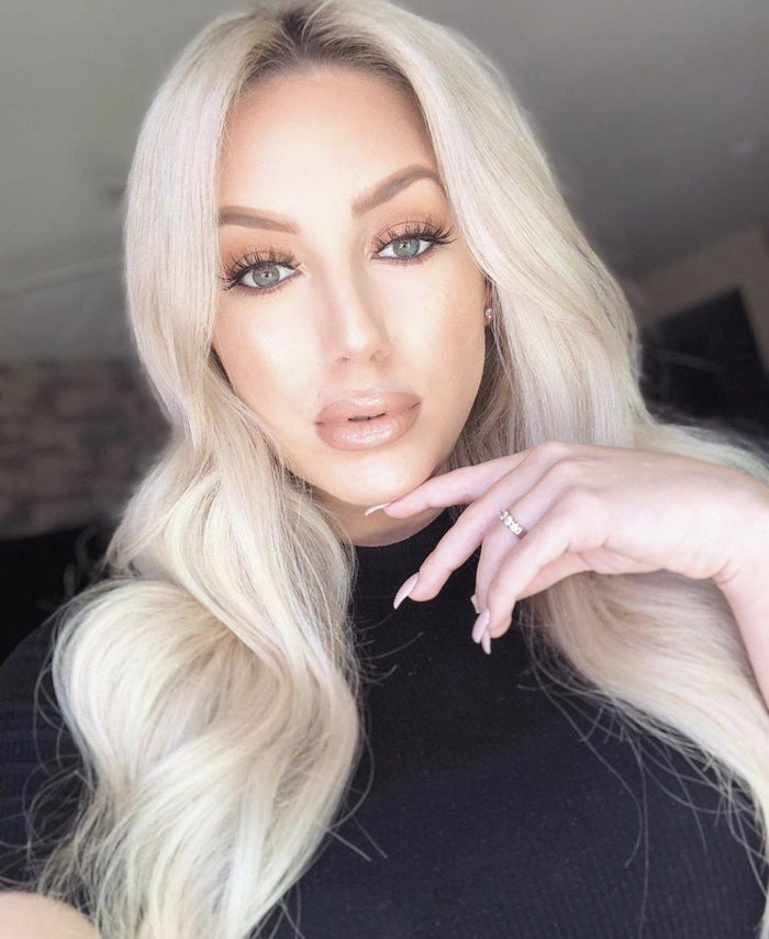 Platinum Blonde (#1002) Hand-Tied Weft | Final Sale