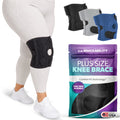 BraceAbility Short Plus Size Knee Brace is an all day knee support that keeps you cool and supported